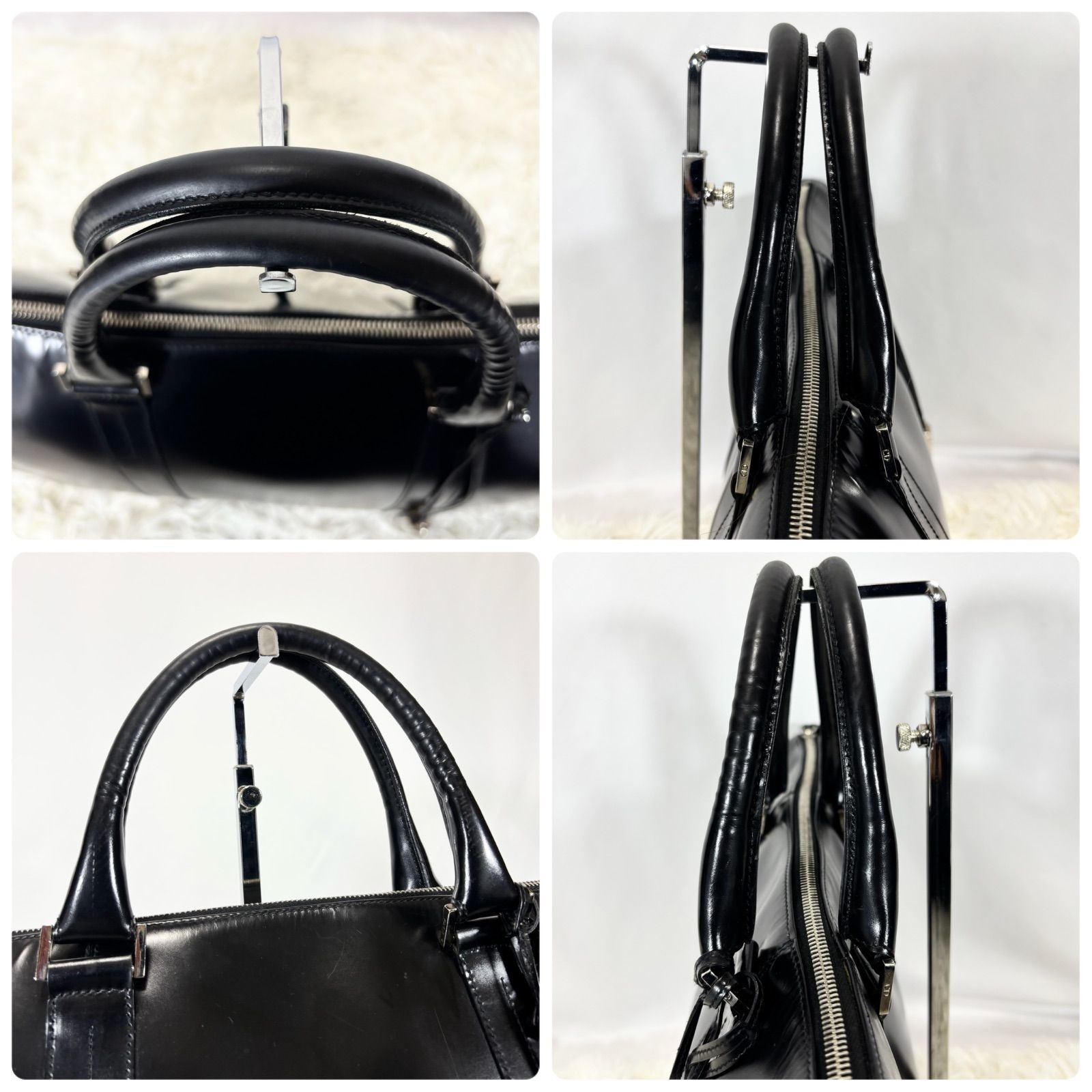 Christian Dior Leather Business Bag With Key Made in Italy From Japan