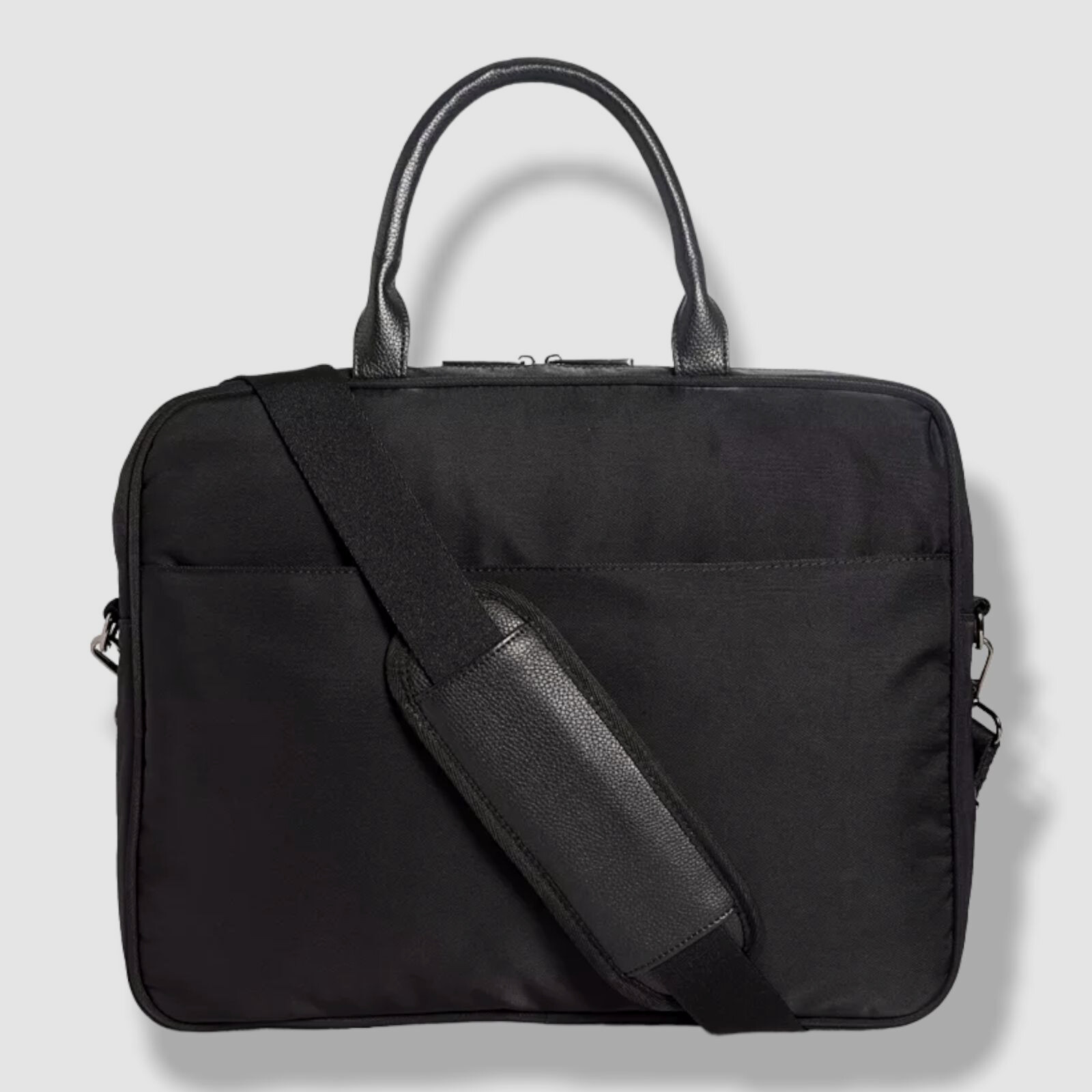 $76 Alfani Men’s Black Nylon Laptop Work Messenger Top Handle Briefcase Bag