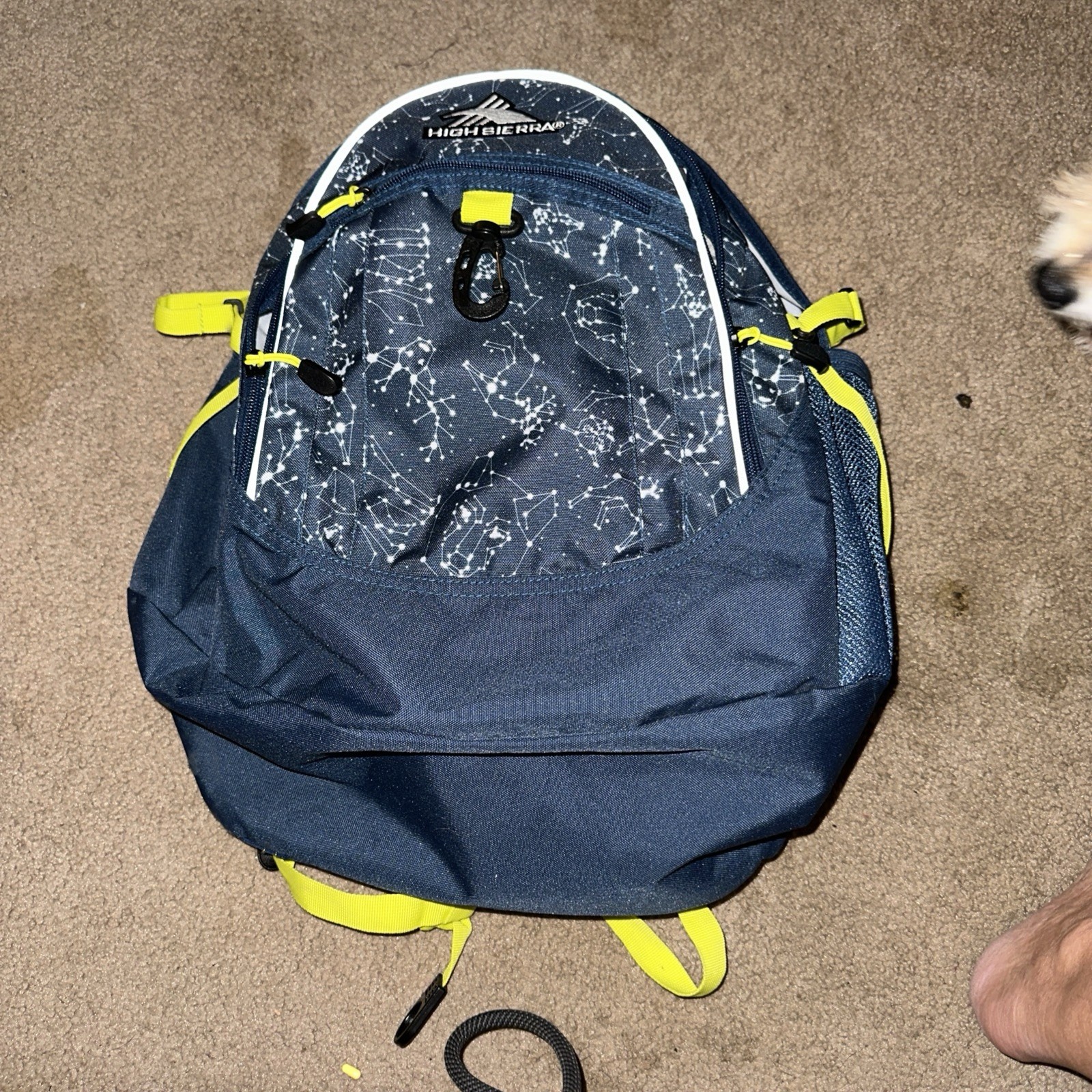 High Sierra Loop Backpack Black And Neon Green NWOT!!!!