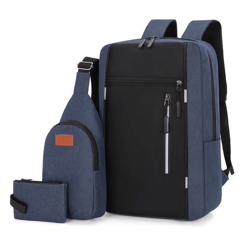 New Laptop Backpack Waterproof Anti-thef Travel School Book Bag Black