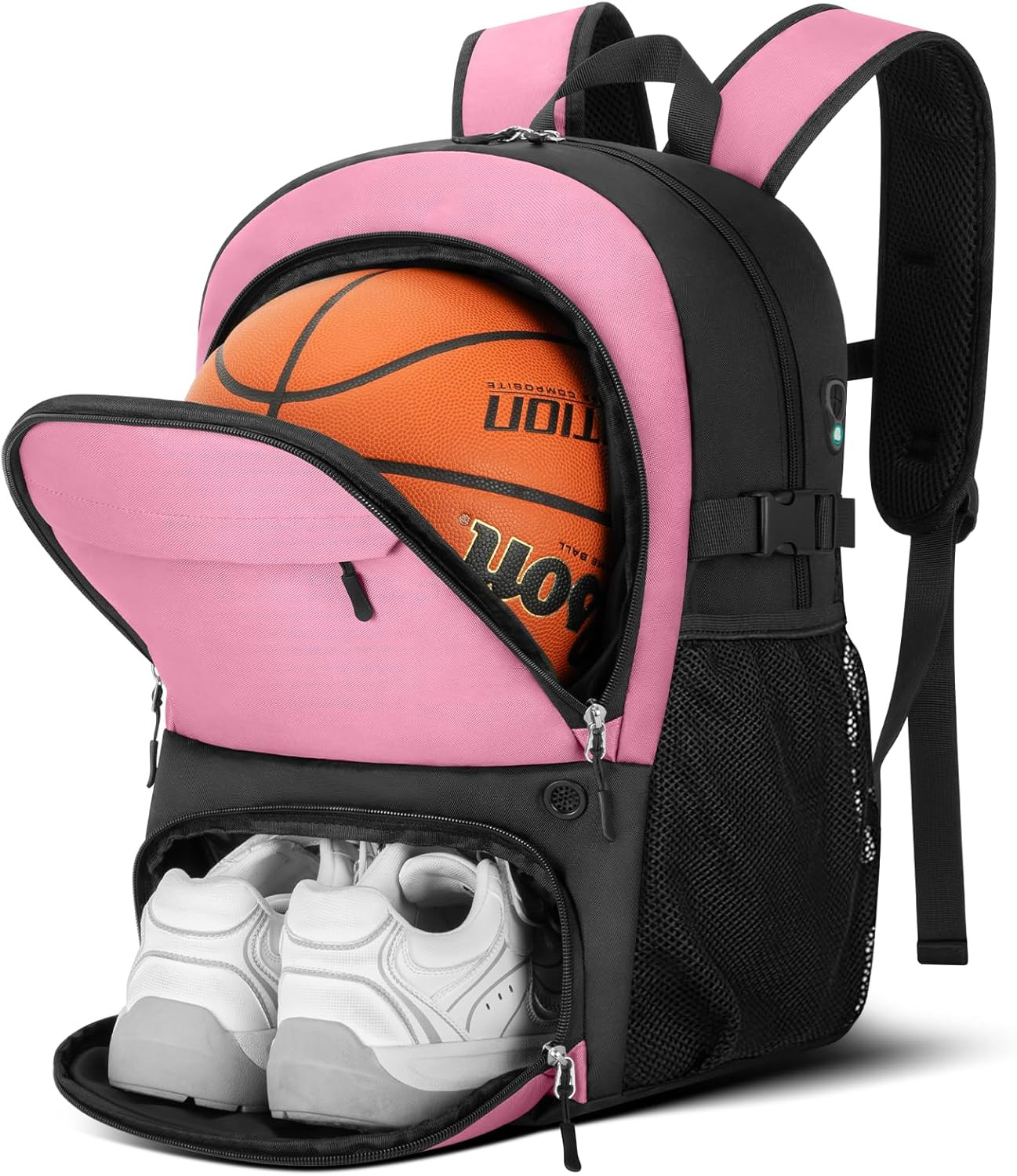 Basketball Backpack – Large Sports Equipment Bag with Ball Holder & Shoe Compart
