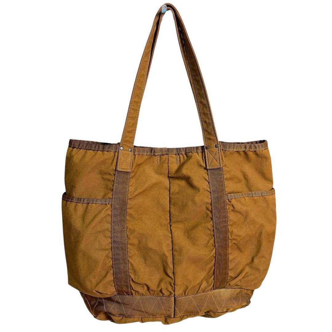 Authentic Yoshida Kaban PORTER CRAG Tote Bag Coyote Nylon Cotton, 35x41cm, Sligh