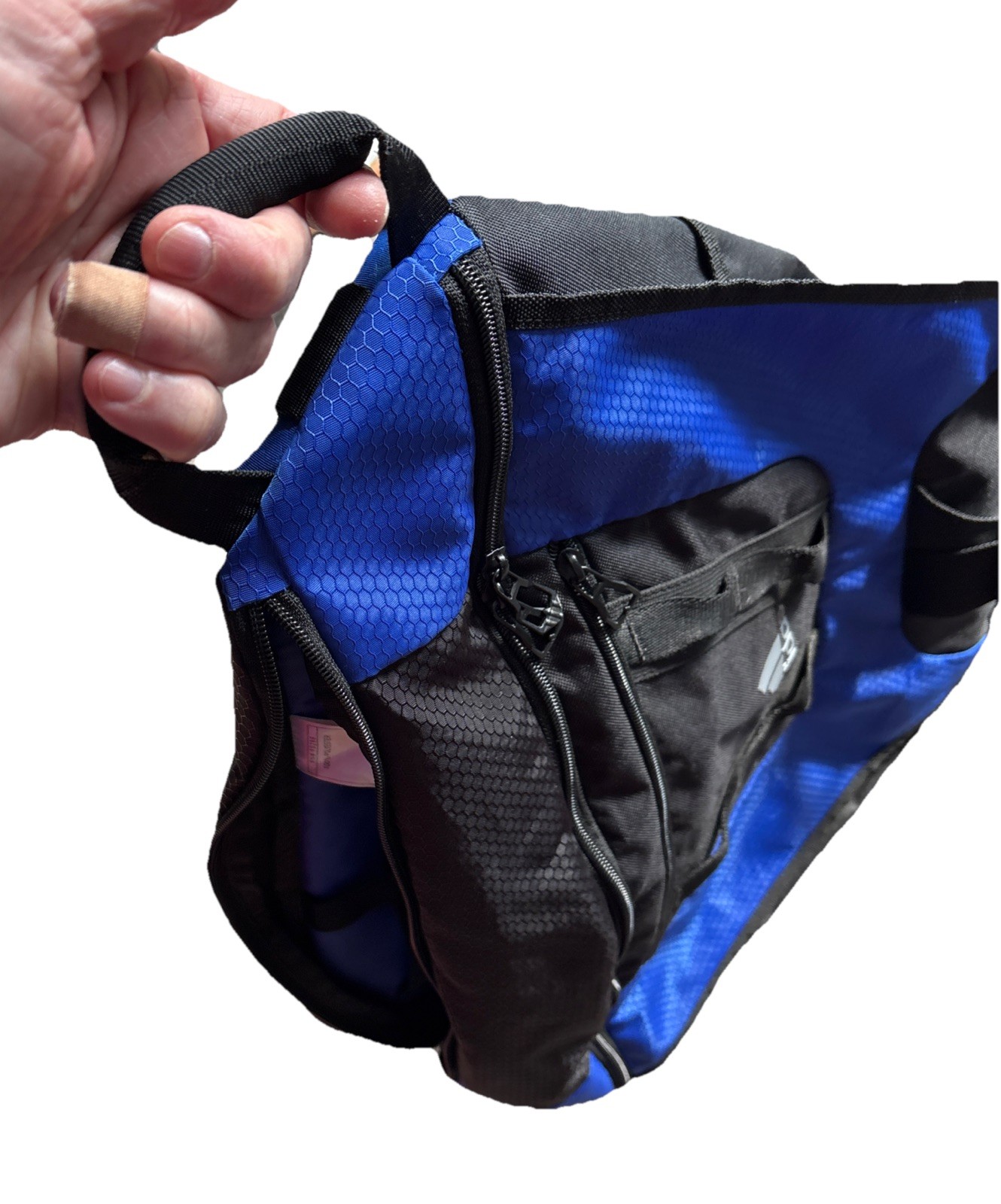 Adidas Y2K One Shoulder Messenger Bag backpack Blue Ripstop Vintage Yeezy