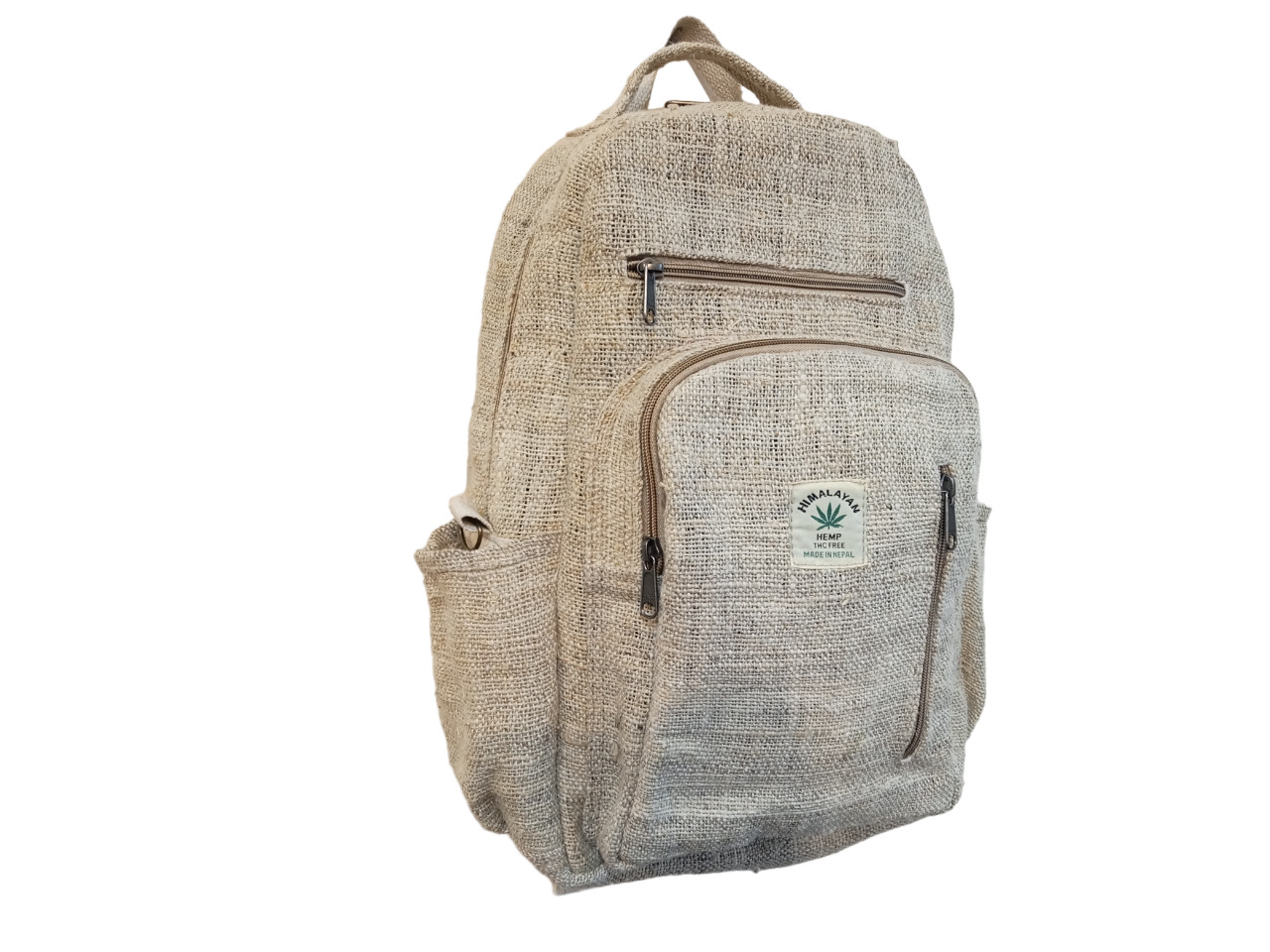 Organic Hemp Backpack: 30x42x13cm Vintage Style for Everyday Use