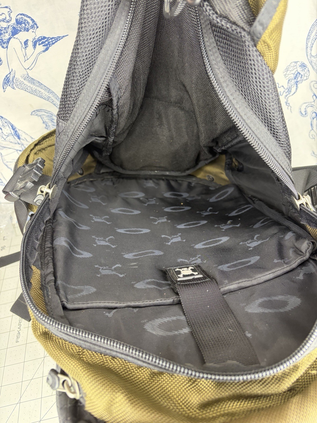 Oakley Icon Backpack Vintage 90s Y2K Olive Green Early Model Tactical, Read (K3)