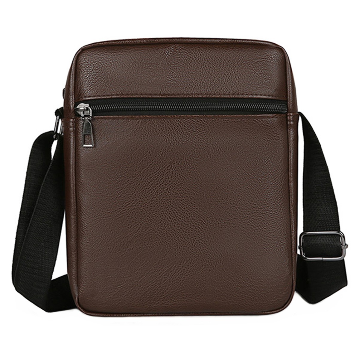 Men’s Shoulder Bag Crossbody Bag Waterproof PU Fabric Multi Pocket Design
