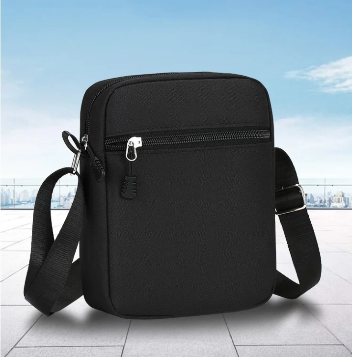 Simple Casual Mini Crossbody Bag Men Nylon Small Shoulder Bag For Men