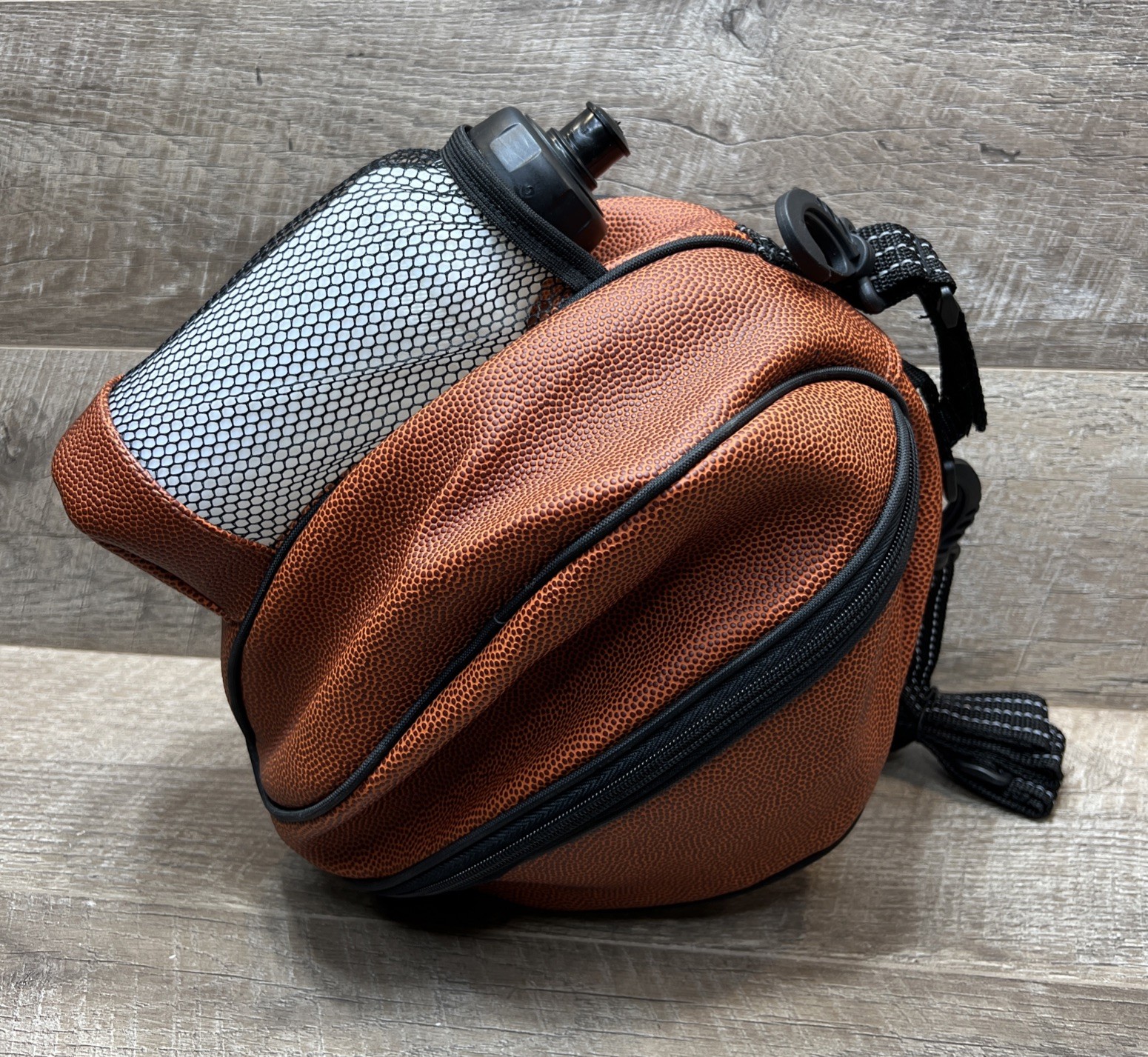 Vintage 90s NBA Leather Basketball Ball Bag All -Star Flavor Slam with Bottle
