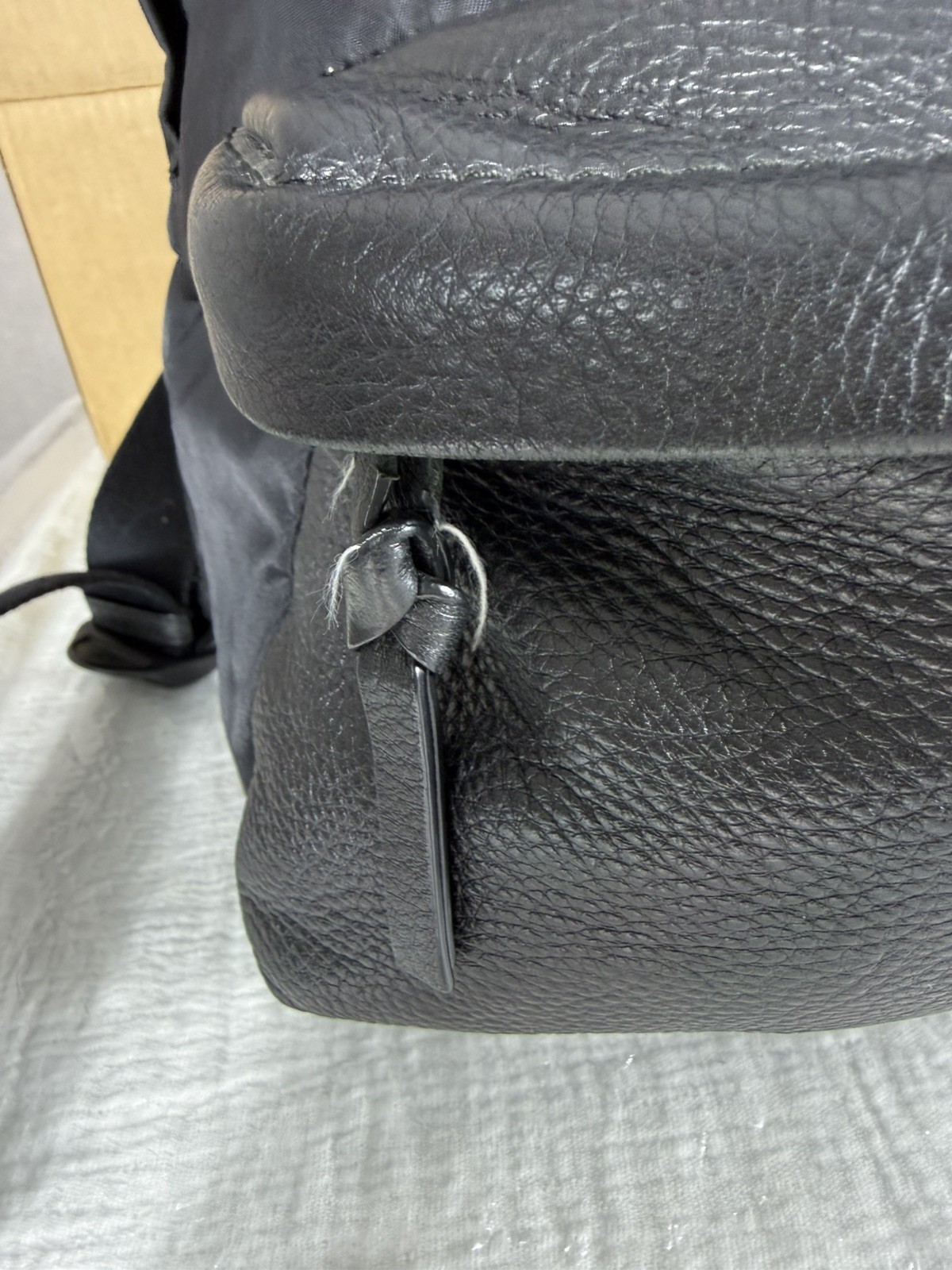 Givenchy Star Studded Nylon Backpack Black Leather Trim Japan Archive Rare