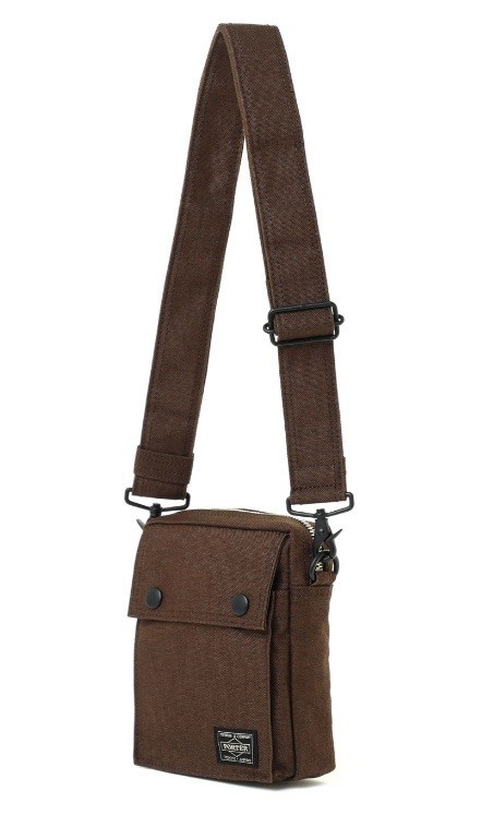 PORTER SMOKY VERTICAL SHOULDER BAG 592-27532 Brown Yoshida & Co. JPN