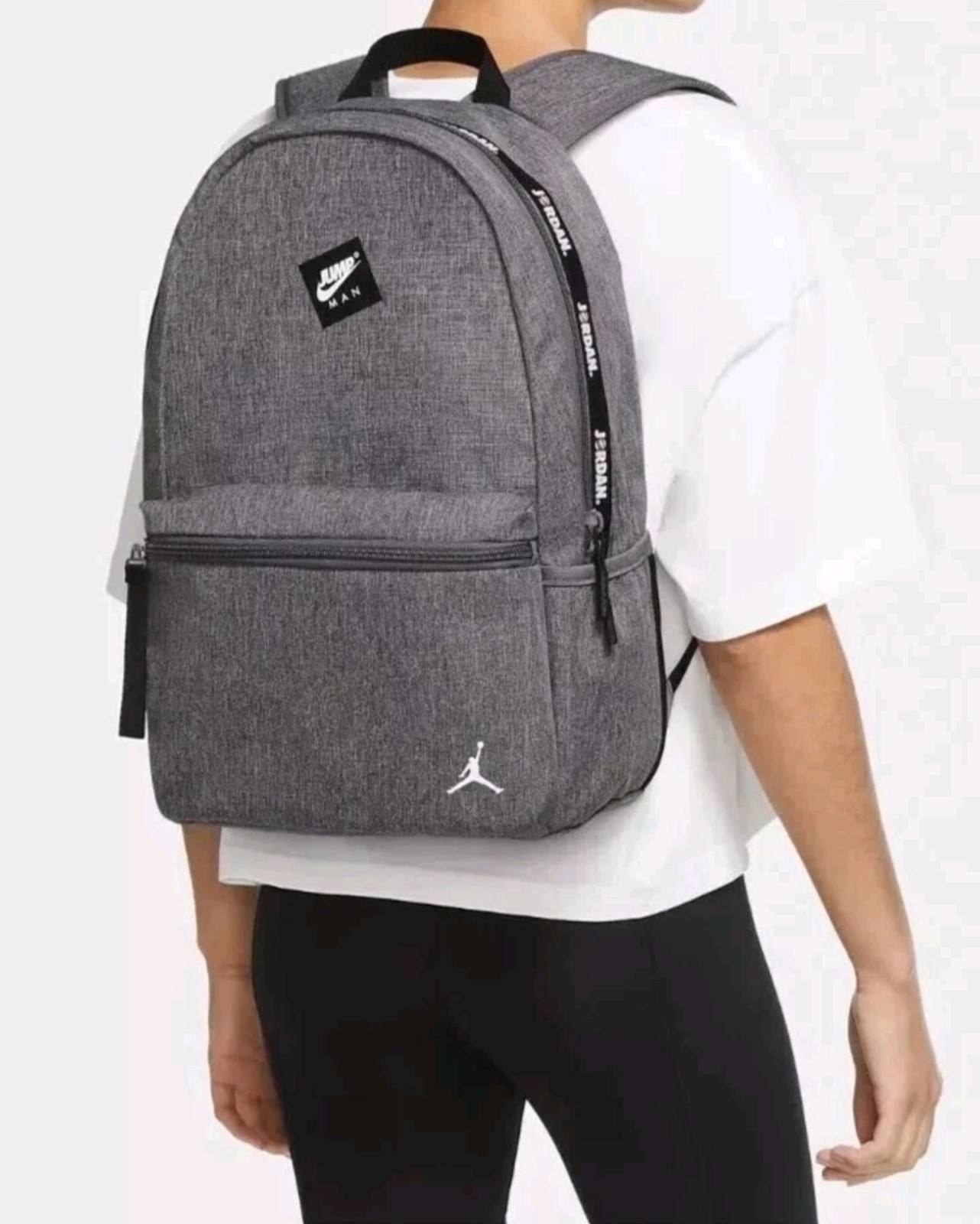 Nike Jordan Jumpman Classics Backpack Grey Unisex Adult Kids New One Size