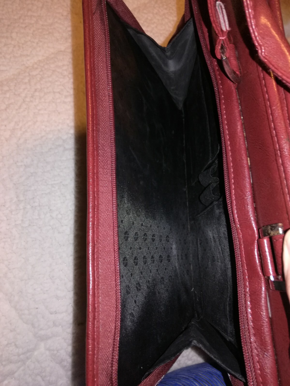 Foray Leather Planner 3 Ring Multi Pocket 10 x 8 Inches briefcase organizer (B2)