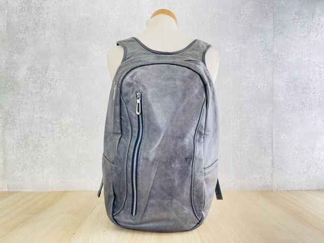 aniary leather backpack for men daypack 30x16x48cm used Japan