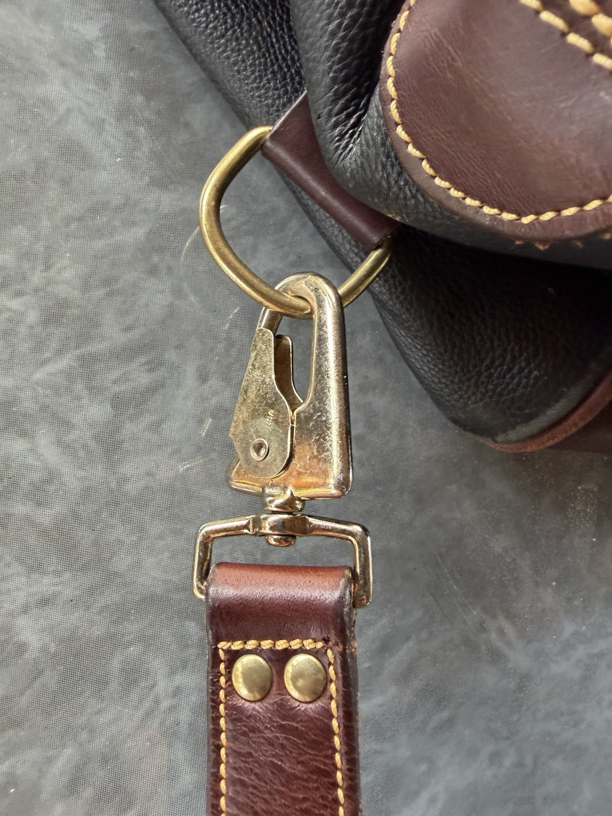 Vintage Roots Canada VH1 “Music First” promotional leather duffle bag. Rare!