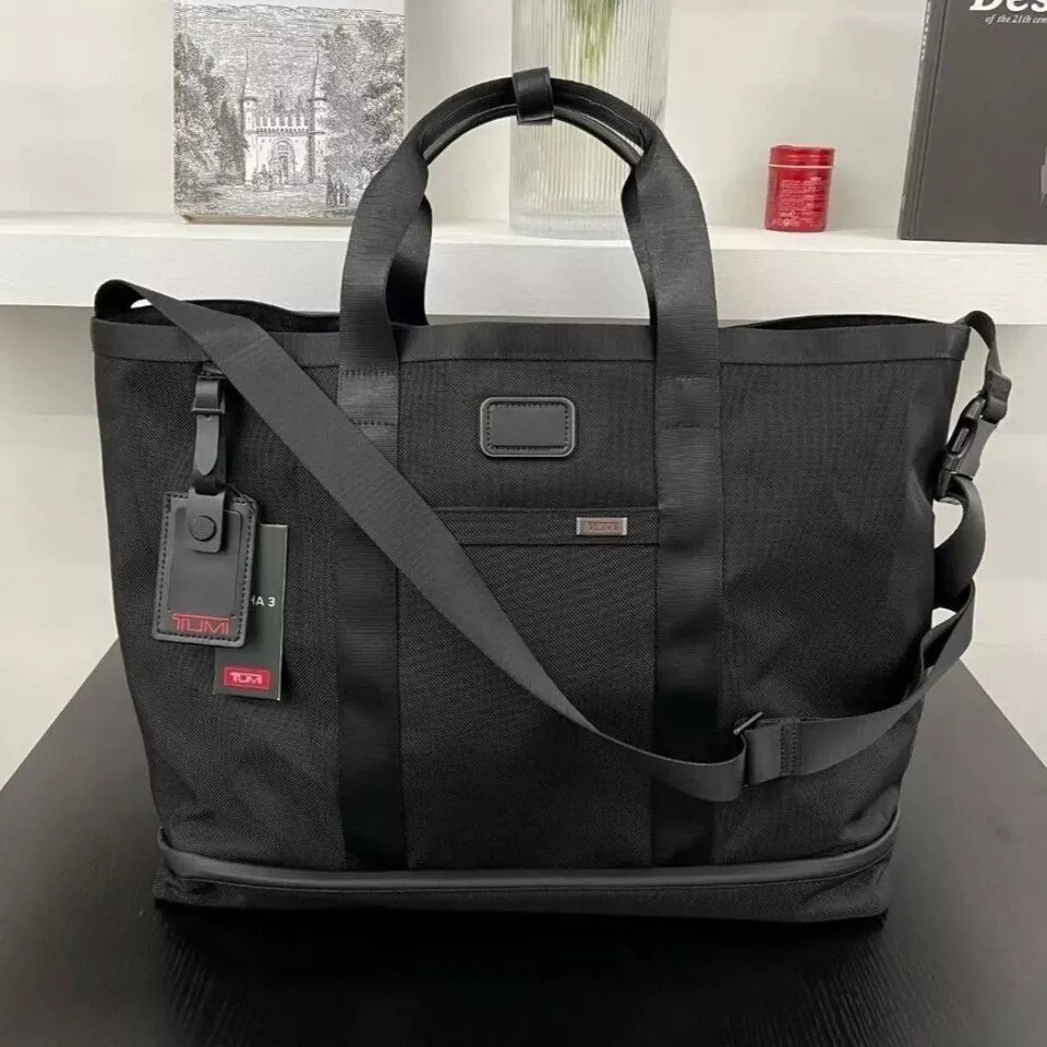 TUMI Alpha3 Carryall Tote Black 2203152 ballistic FXT nylon business bag Outlet