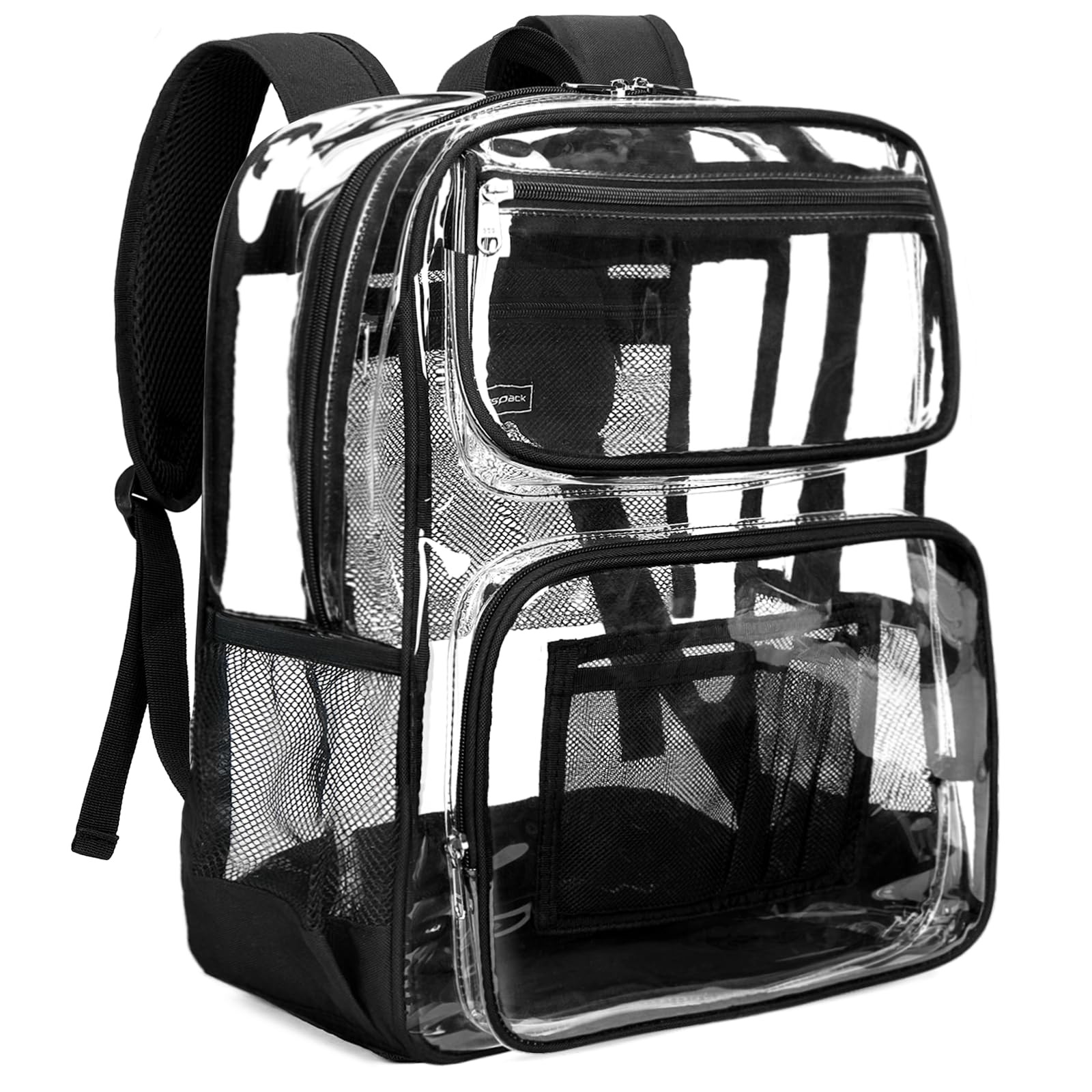 Clear Backpack Heavy Duty – Large See Through Bookbag for Girls Boys, Transpa…