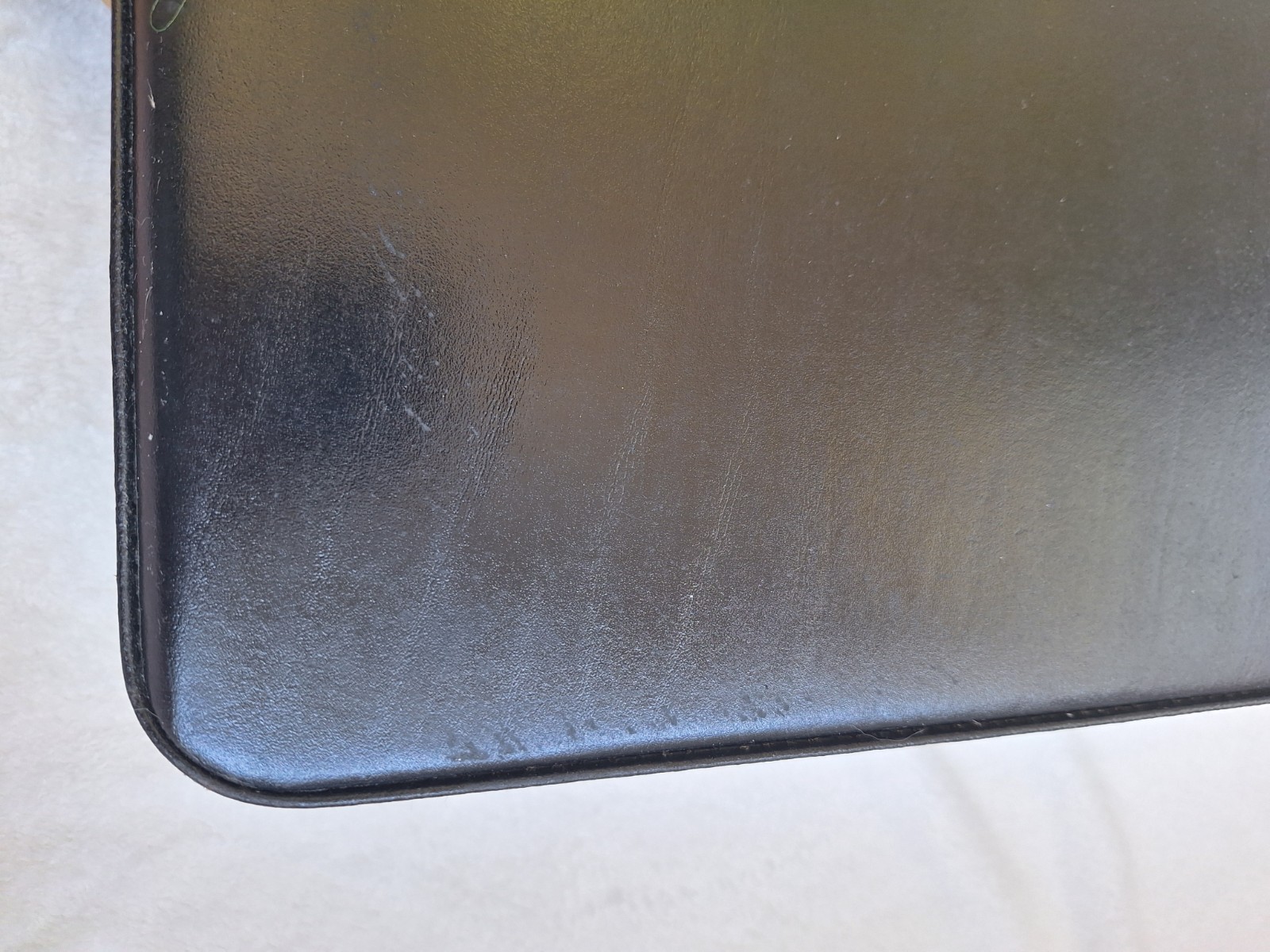 NWT Vintage SONALIN Genuine Leather Attaché Case 18x13x4.5″ 1990s NOS