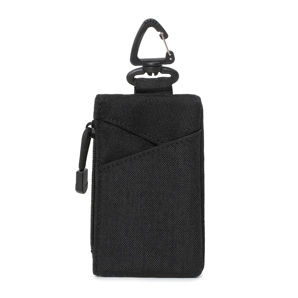 Tactical EDC Molle Pouch Key Portable Travel Zipper Belt Bag Purse Waist Wallet