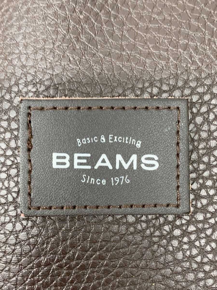 BEAMS Tote Bag Leather BRW Plain