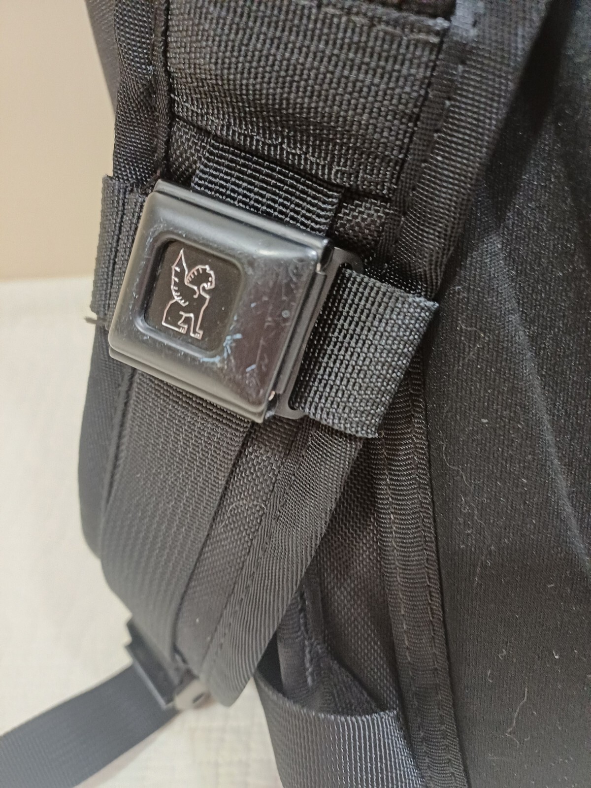 Chrome Industries Bravo Backpack Black Gray Roll Top Waterproof Bike Courier