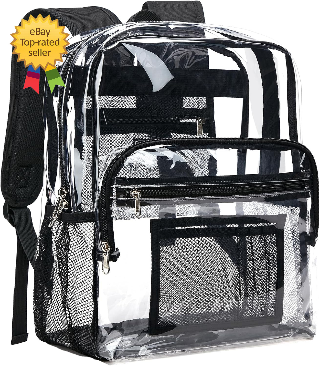 Clear Backpack Heavy Duty Clear Bookbag Large See through Backpack Plastic