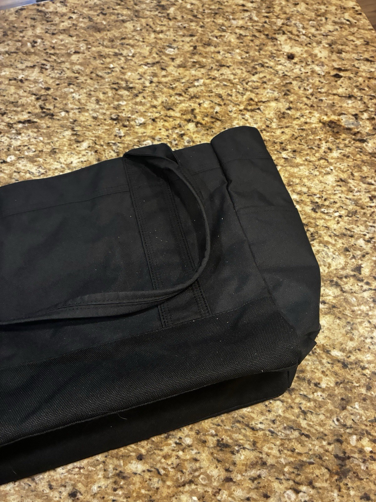 Carhartt Large Vertical Open Tote Bag Black Water Resistant Durable Work Tote