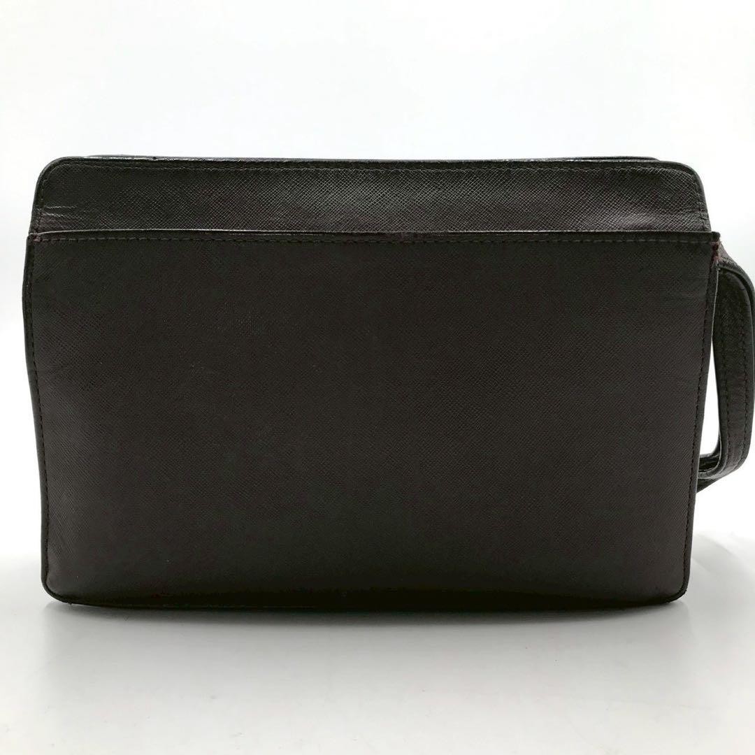 Authentic Burberry Leather Clutch Bag Brown 18cm x 25cm Elegant Design