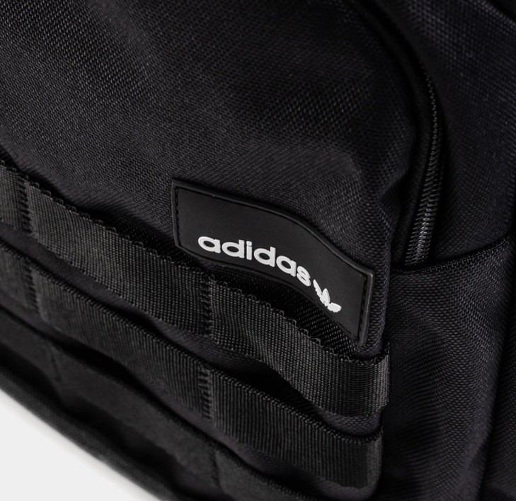 Men Adidas City Icon Essentials Backpack Laptop Sleeves Organizer Pockets Black