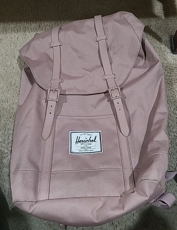 Herschel Supply Co. RETREAT MINI Backpack Ash Rose With Padded Laptop Sleeve.