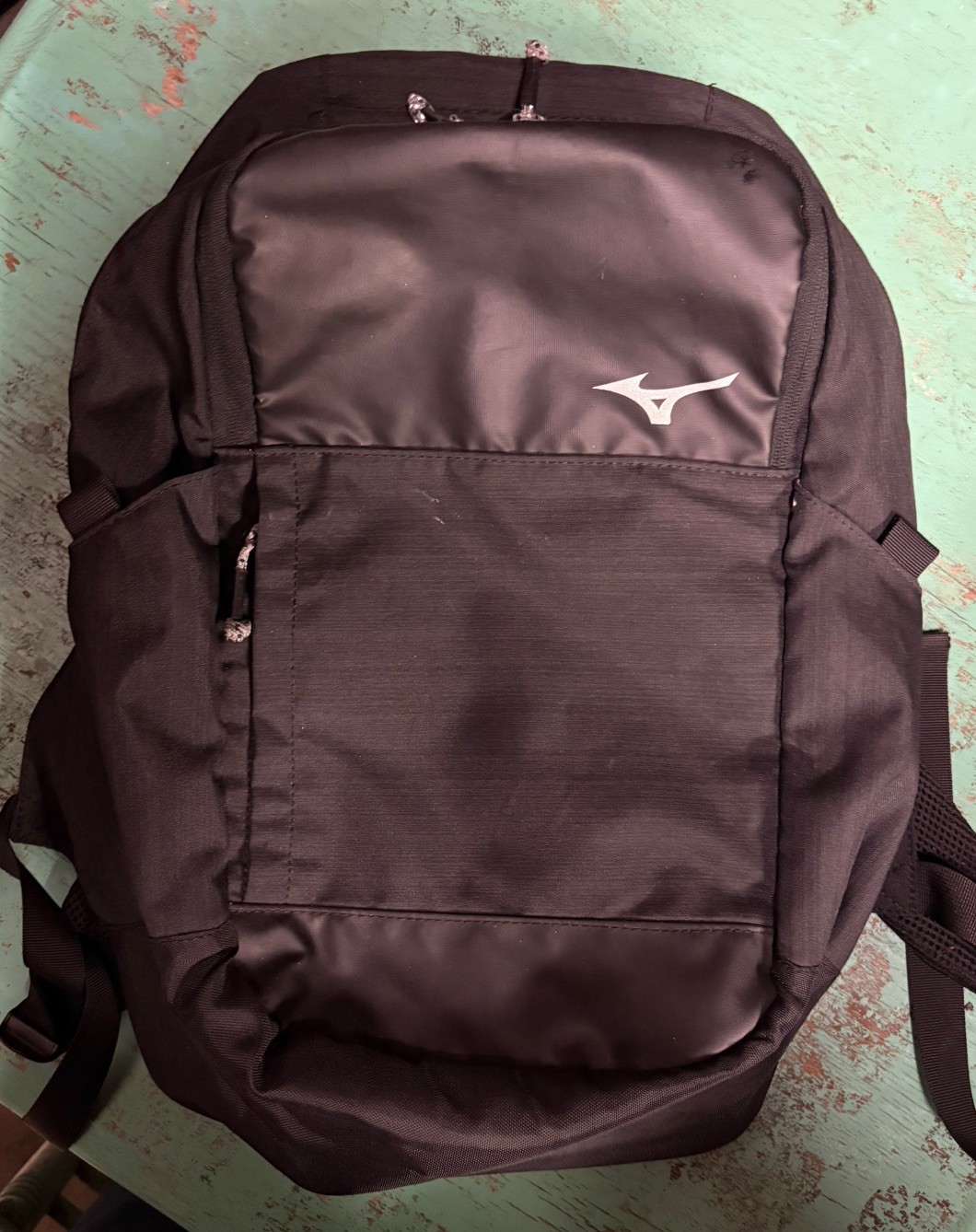 Mizuno Japan Engineered Black Training Backpack Multi Compartment Padded Straps