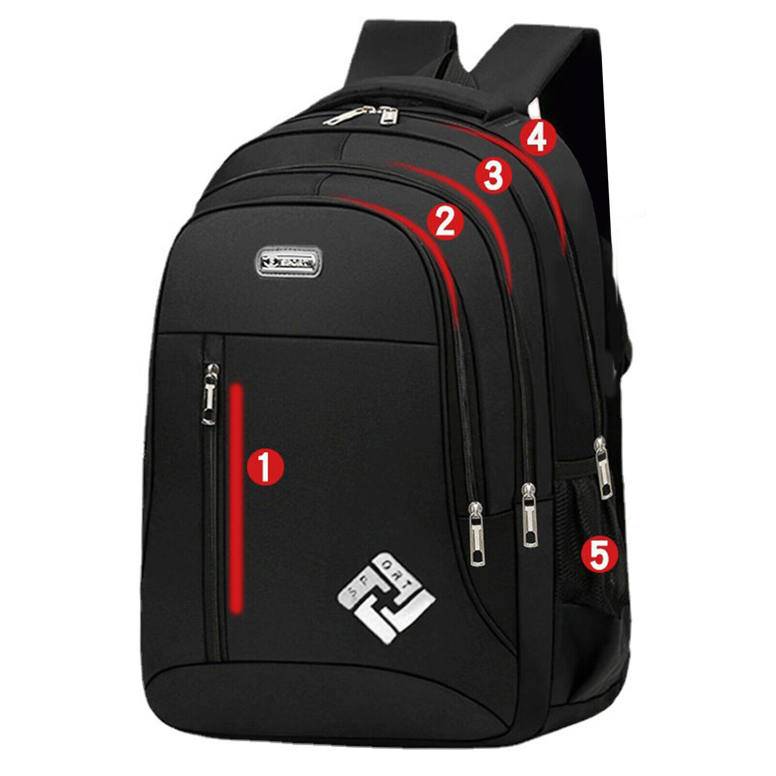 Water Resistant Large 18″ Laptop Backpack Men Women Travel School Business Bag