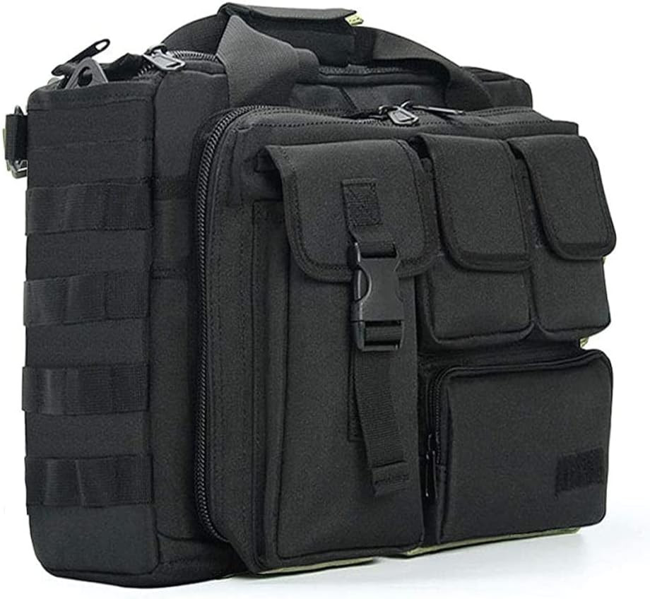 15.6 Inch Tactical Laptop Messenger Bag Briefcase Water Resistant Shoulder Case