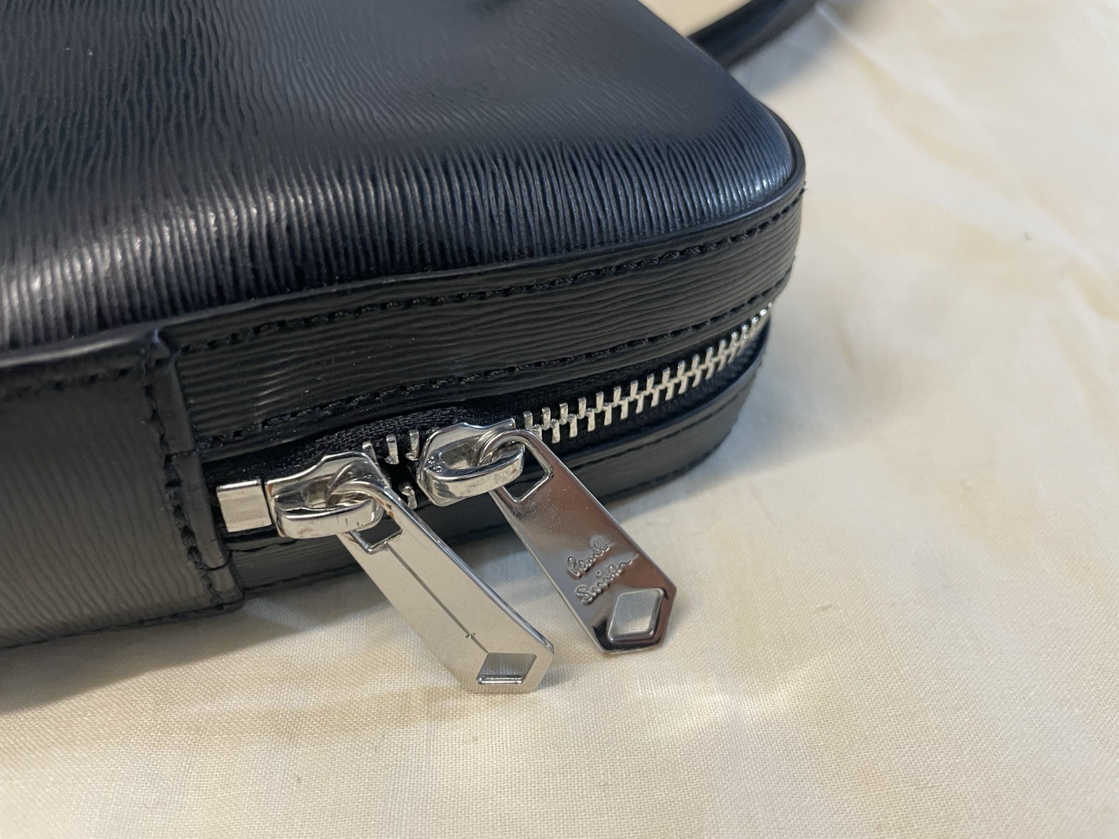 Paul Smith Leather Business Bag Brown Black Navy Stylish Briefcase