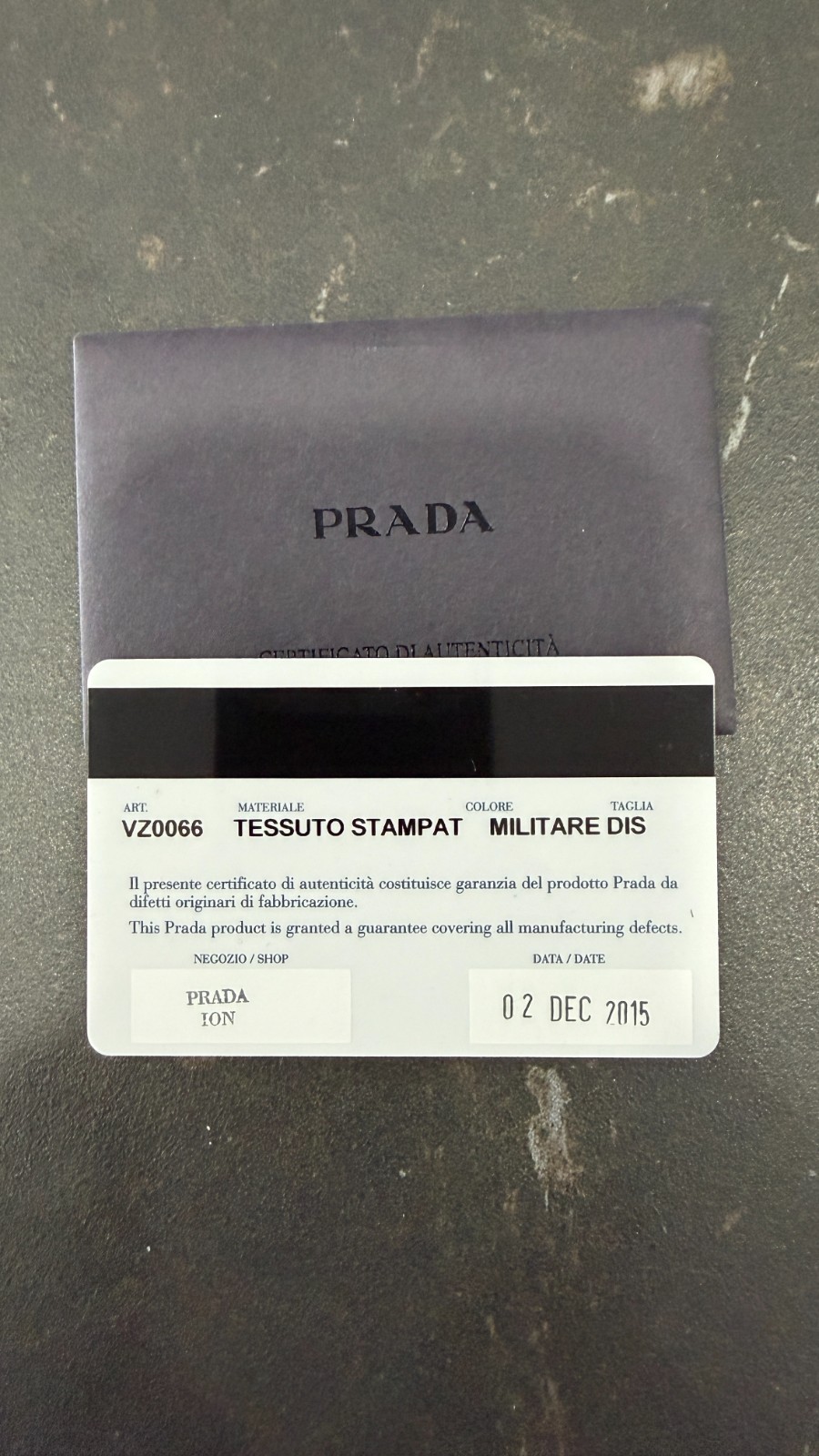 Prada Pistol Militaire Camo Backpack Tessuto Nylon and Saffiano Leather Archival