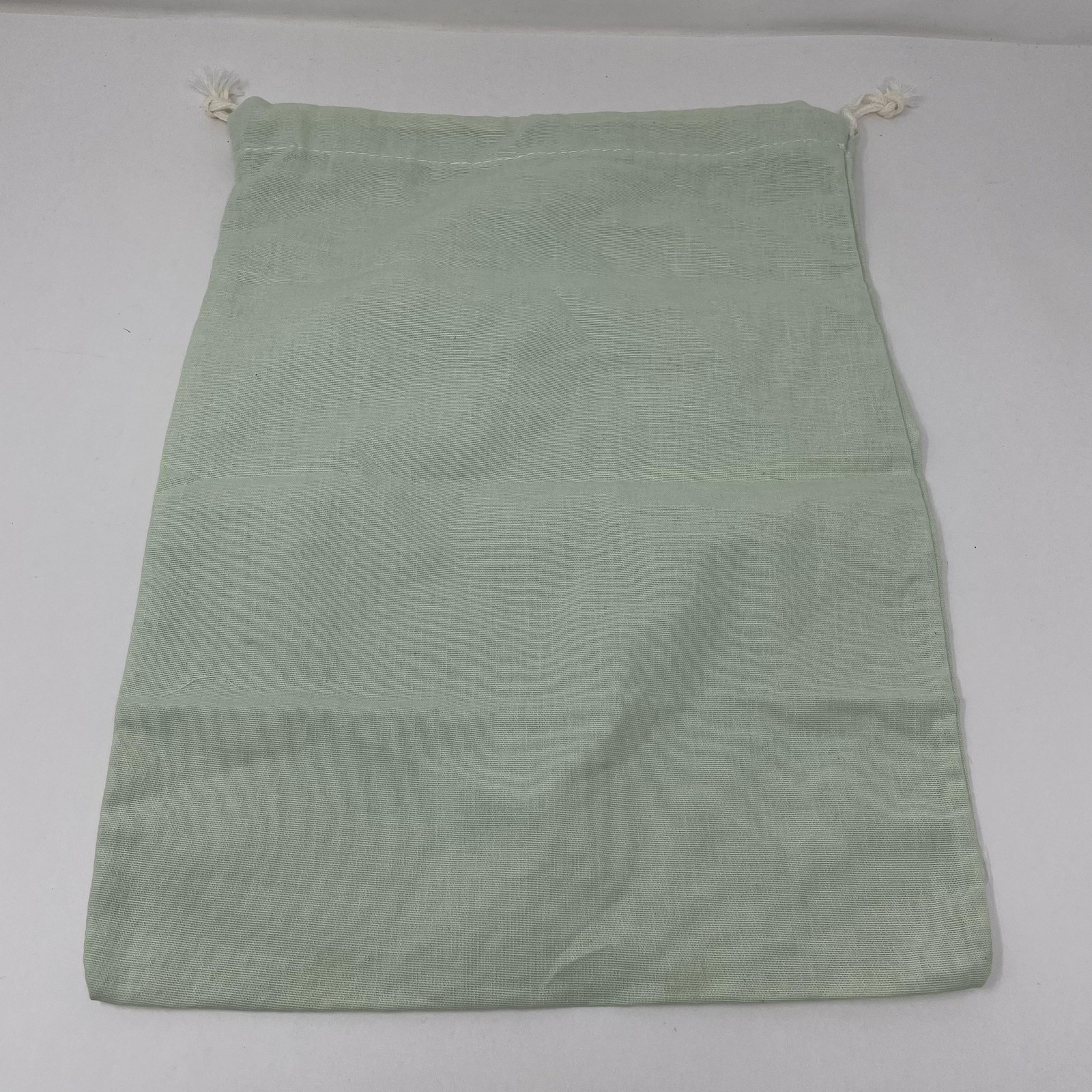 Off-White Drawstring Dust Bag Medium Green Cotton Logo Storage Virgil Abloh