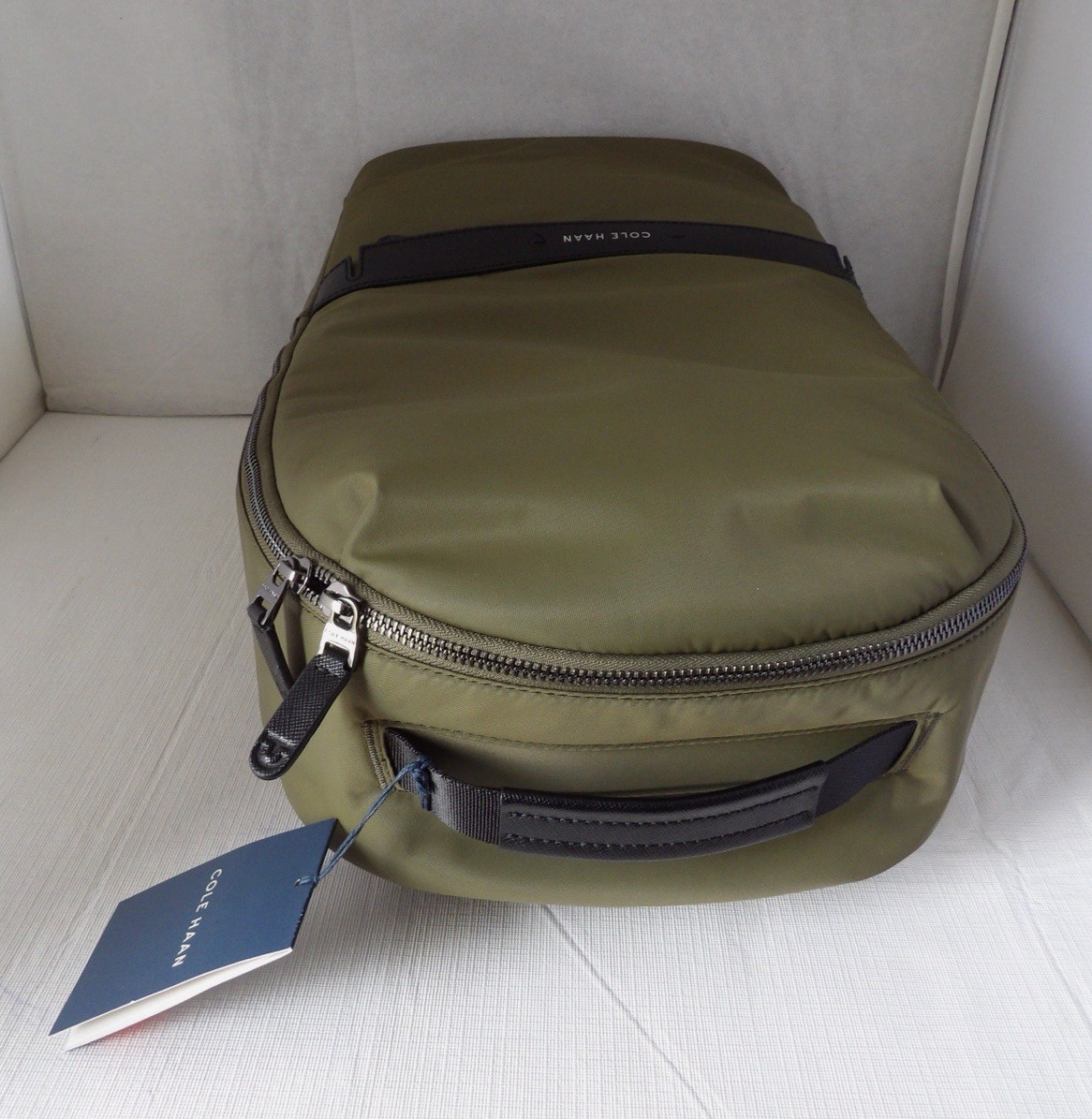 NWT Authentic COLE HAAN F12670 CARSON Olive Night/Black Laptop Backpack Unisex