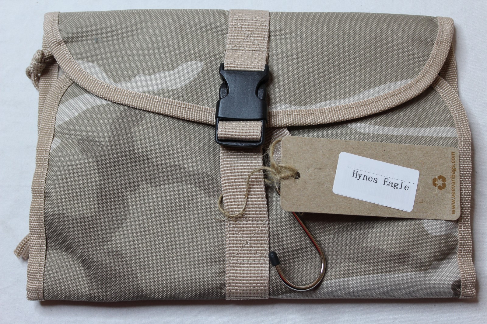 Hynes Eagle Camo Series Hanging Tote Brown Black New NWT