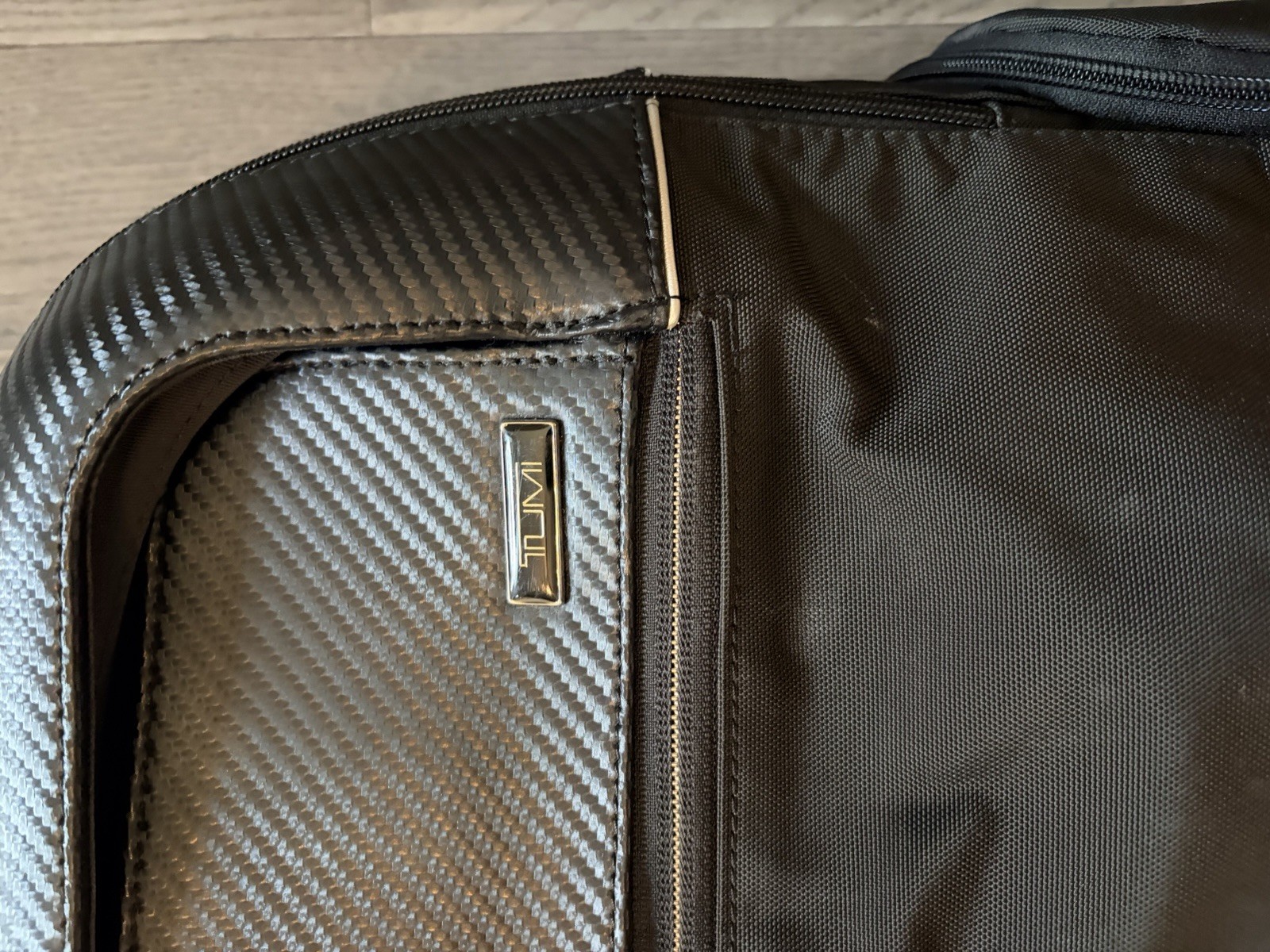 Rare Tumi Backpack Carbon Black Trendy Business Casual Designer Exclusive
