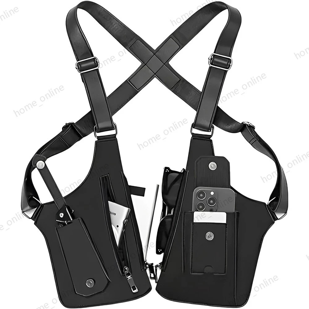 Adjustable Anti-Theft Underarm Shoulder Bag PU Wallet Holster Bag Newest