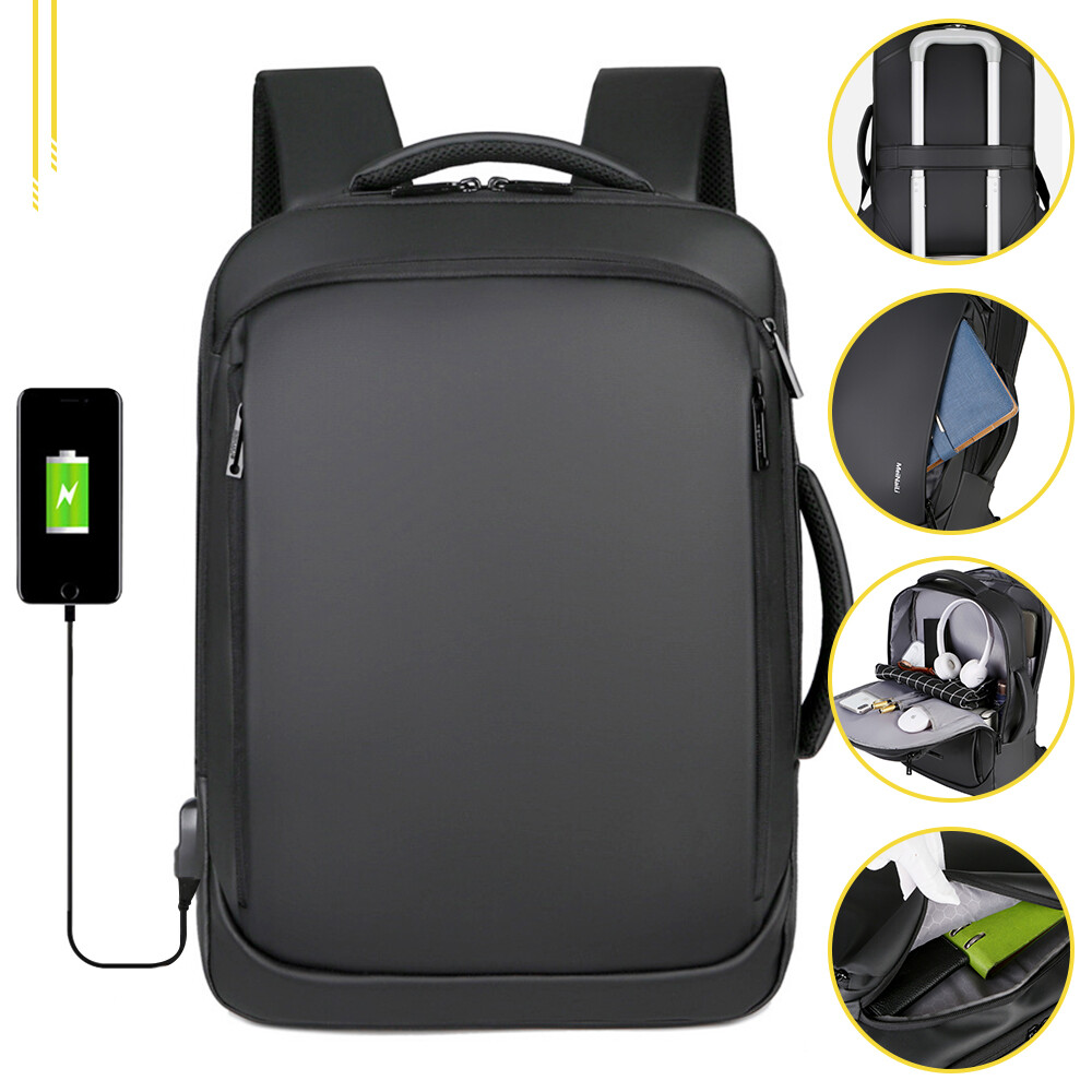 Men Backpack Anti-theft School Bookbag Travel 15.6″ Laptop Bag Rucksack USB Port