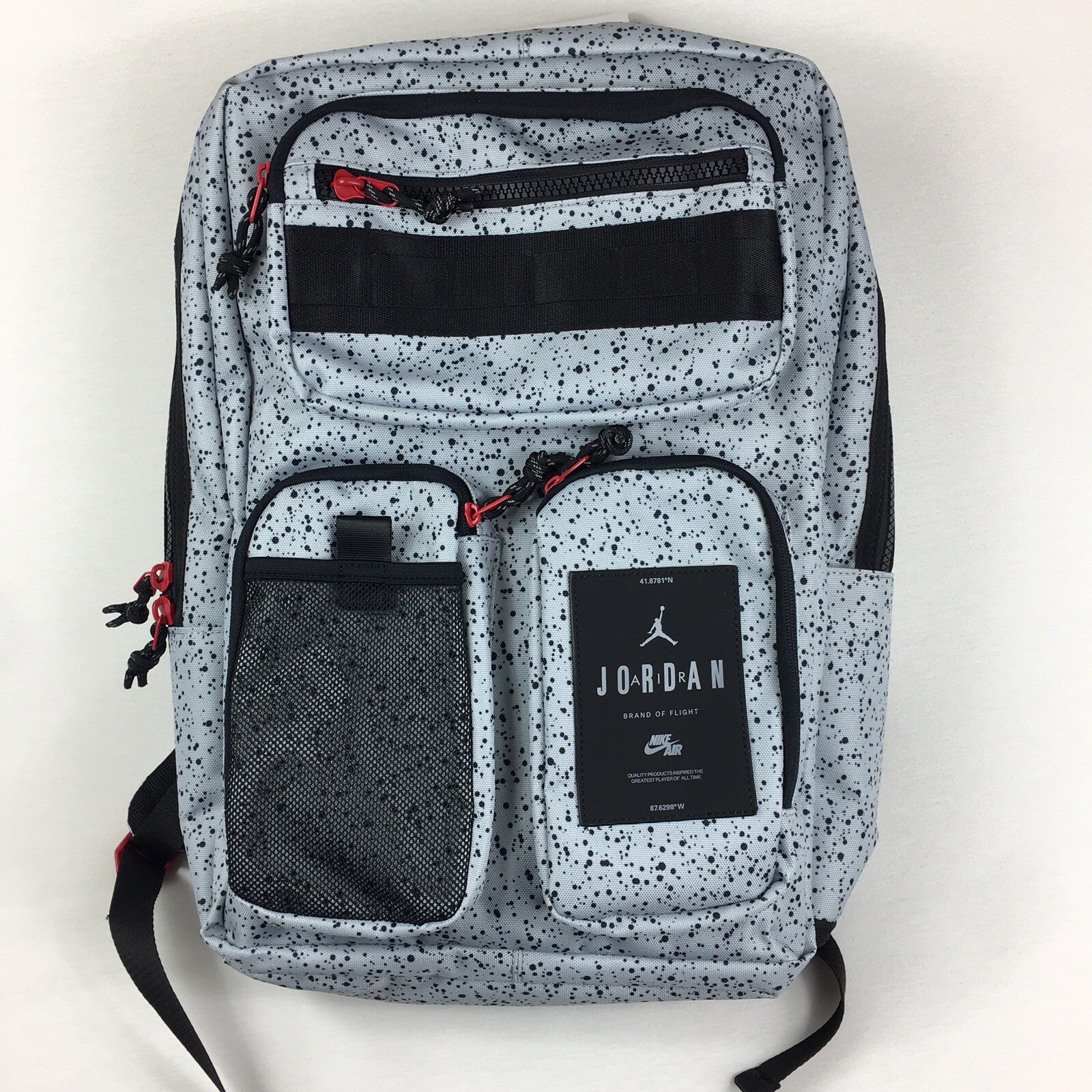 Nike Air Jordan Backpack Cement Gray Elephant Print MA0838-G0W NEW