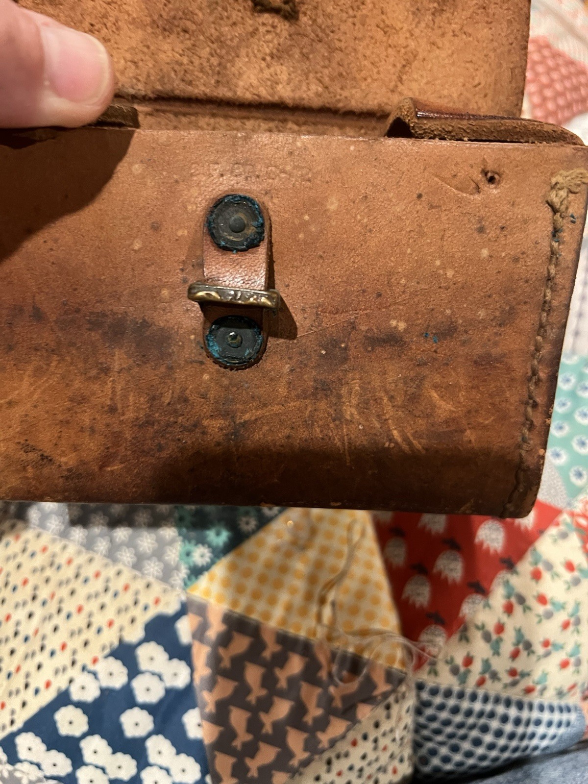 VTG Leather Pouch & Brown Smaller Pouch PreOwned Condition See Photos