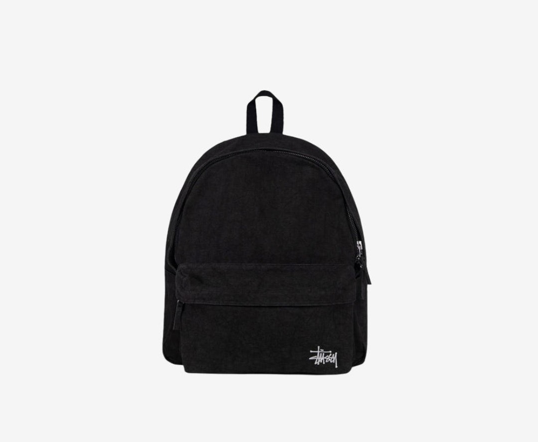 Stussy Canvas Backpack Washed Black 134252 fedex Express