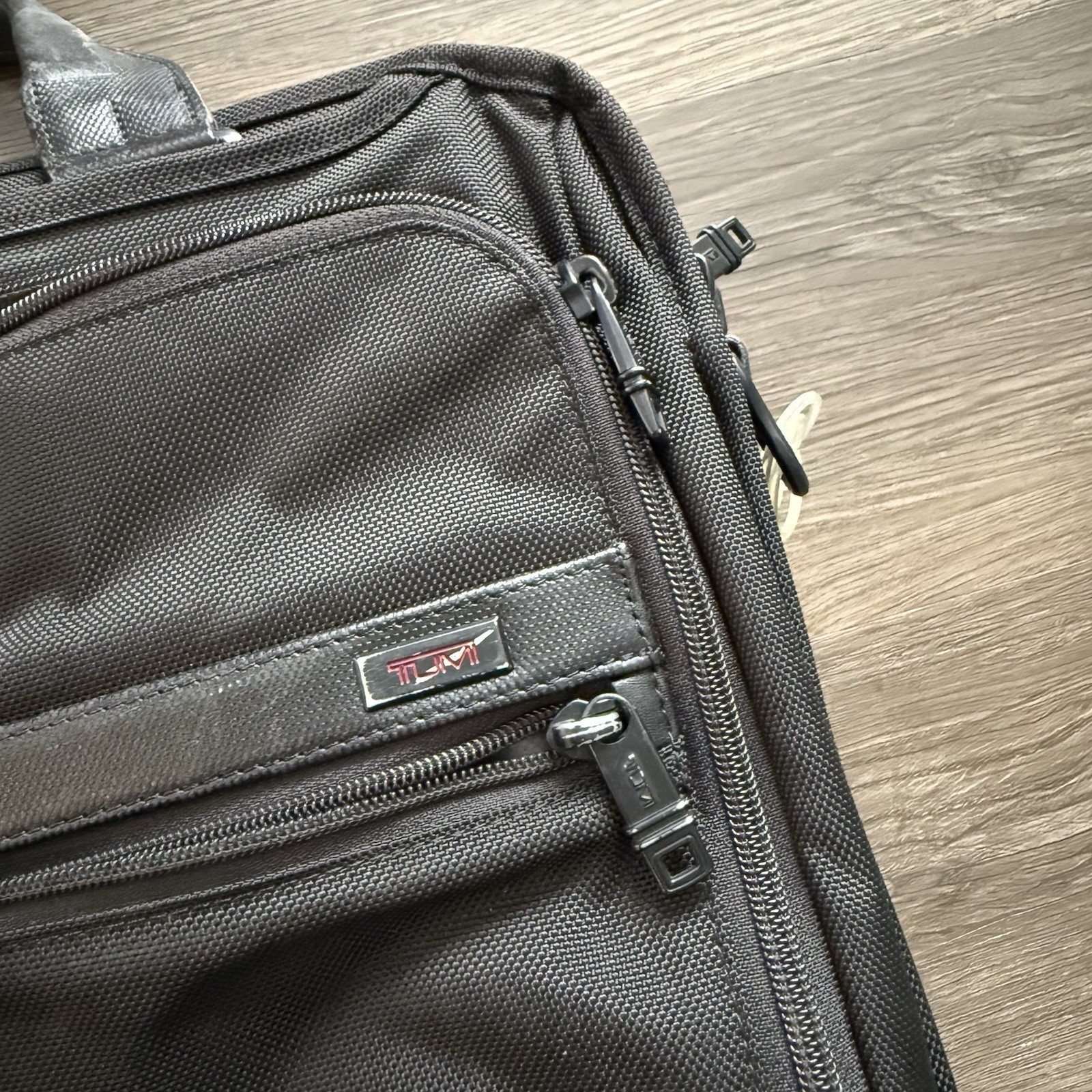 TUMI Alpha 2 Black Nylon Organizer Briefcase 26132D2 No Strap