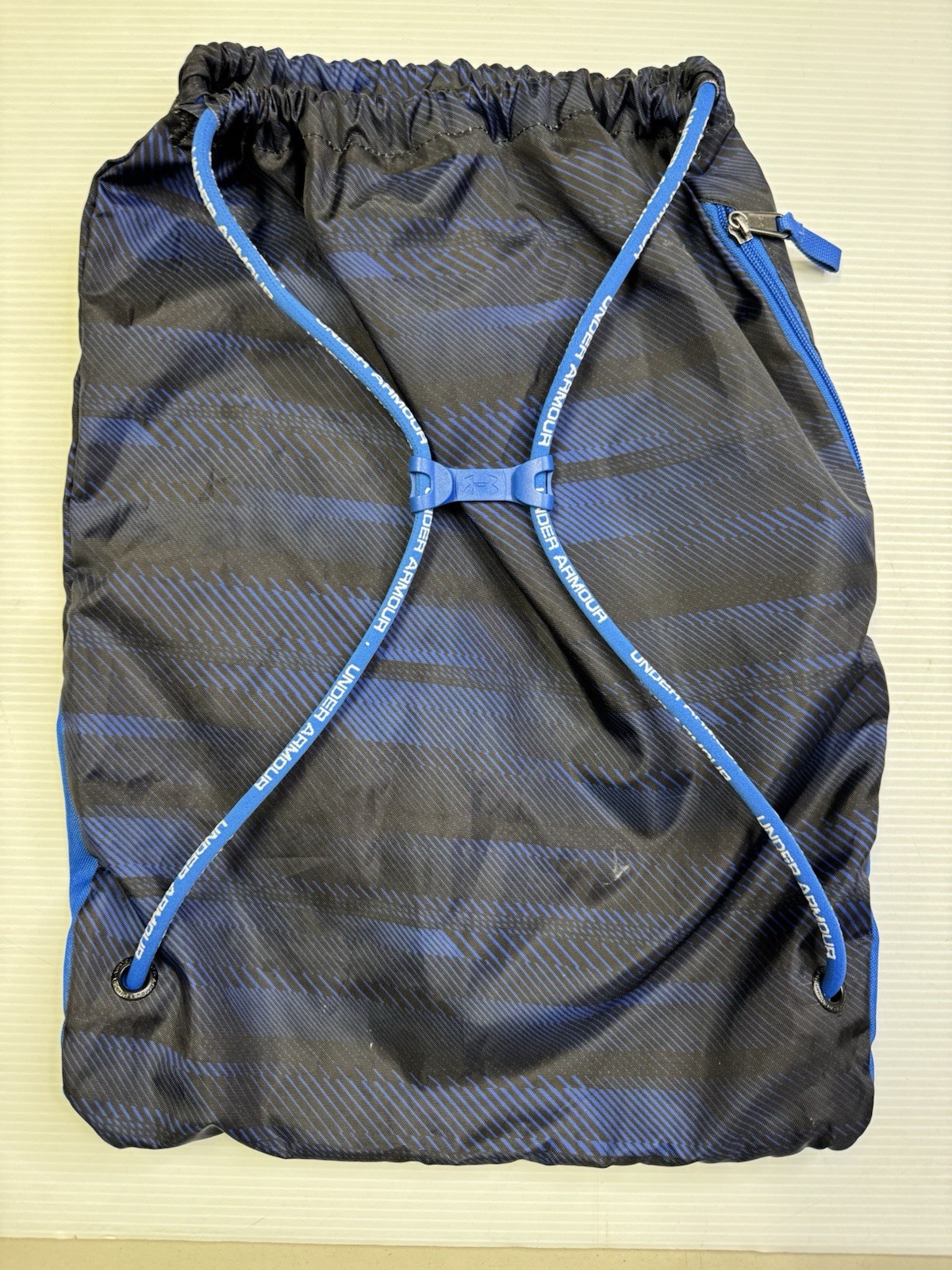Under Armour Undeniable Sackpack Blue/Black Sling Backpack EUC