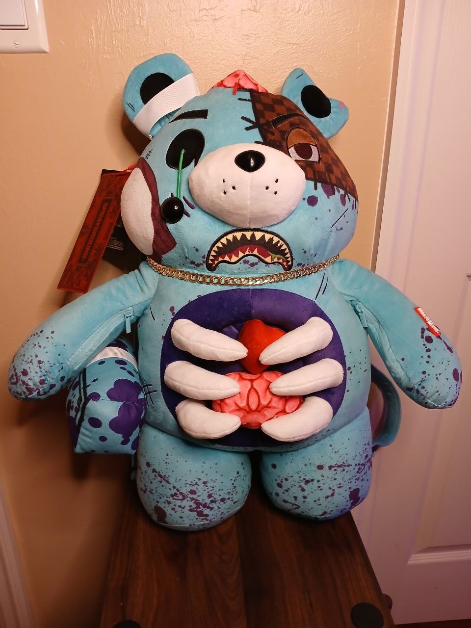 Sprayground Zombie Bear Plush Backpack “Night of the Living Bear”