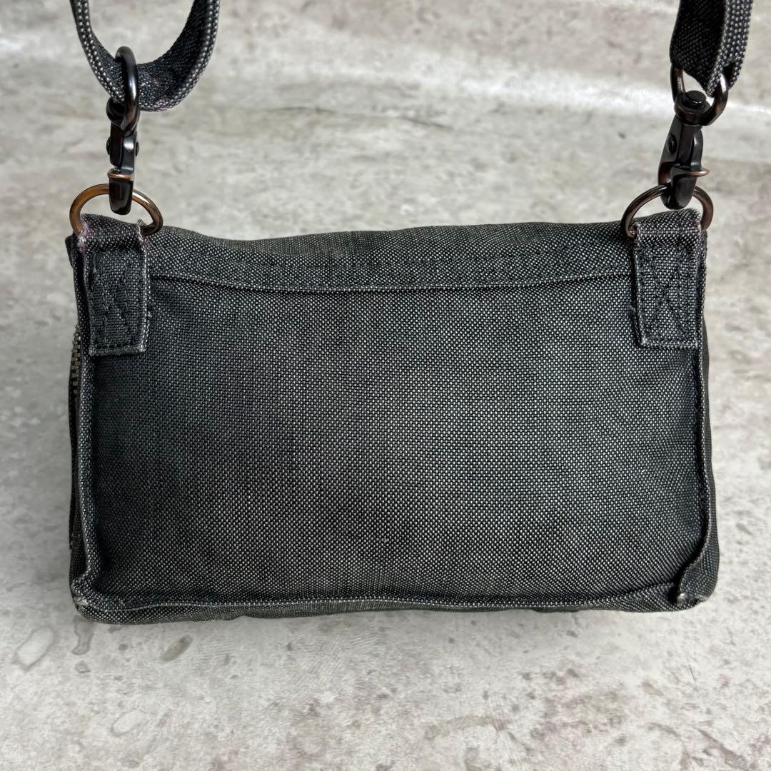 Yoshida Porter Smoky Shoulder Bag Cordura Black with Flap Men’s From Japan