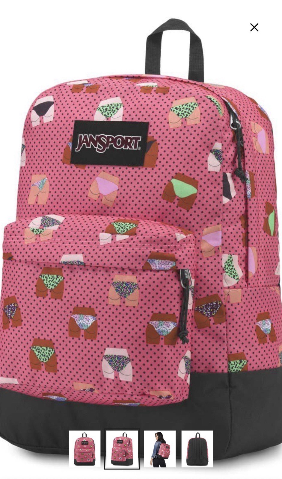 Jansport Backpack New With Tags Beach Bum Print Bikini Bottoms Print Summer