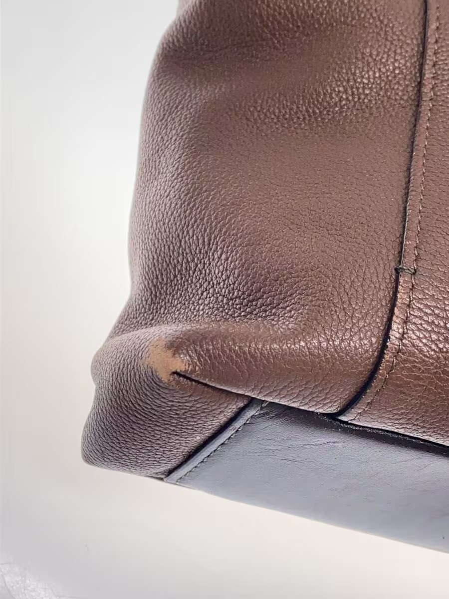 TUMI 2-Way Briefcase Brown Leather Men Business Handbag 68516B