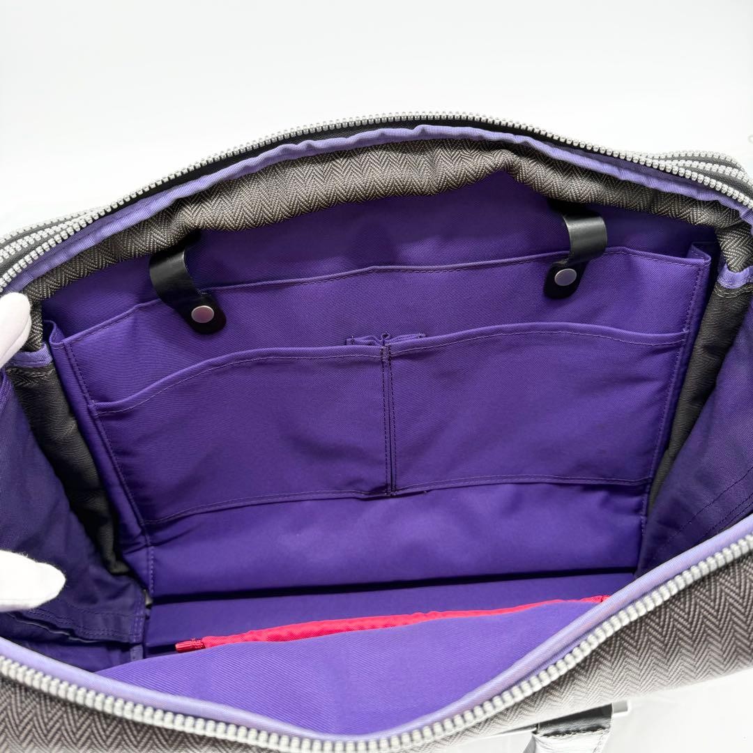 [Good condition] Paul Smith 2WAY business bag herringbone pattern large